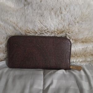 Etro Milano Pegaso Paisley Zip-Around Wallet